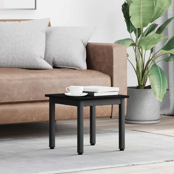 vidaXL Couchtisch Schwarz Eichen-Optik 40 x 40 x 36 cm Holzwerkstoff 892536