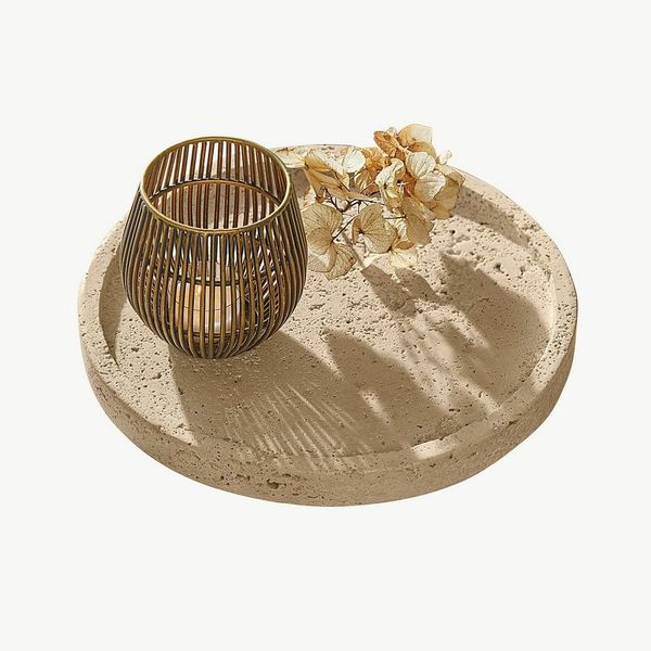 Mirabeau Tablett Tablett Caleneuve beige, Travertin