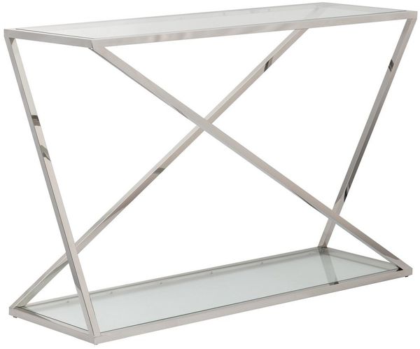 Dekoria Konsole Vertigo silver 120x40x80cm