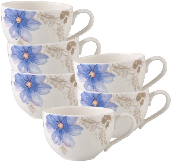 Villeroy & Boch Mariefleur Gris Basic Kaffeetasse 150 ml 6er Set