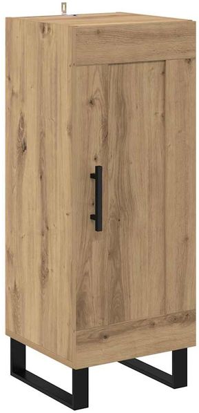 Sideboard, Kommode Artisan-Eiche 34,5 x 34 x 90 cm Verbundholz und Eisen j998p