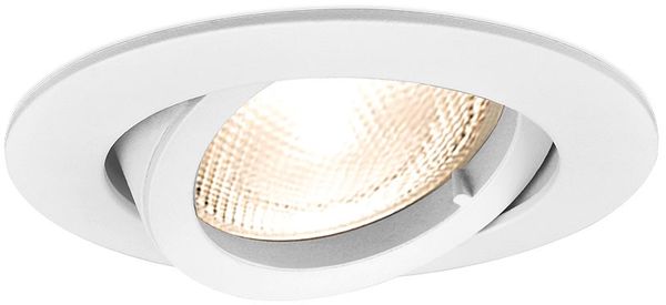 LED Einbaurahmen Einbaustrahler Fassung schwenkbar Rund Aluminium MR16 Weiß