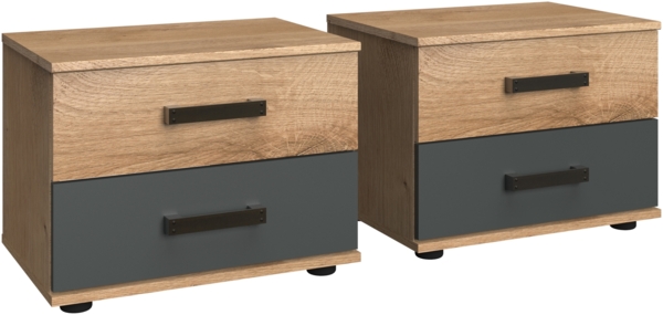 Komplettschlafzimmer >Malmö< (B/H/T: 487x210x210 cm) Plankeneiche Bild 3