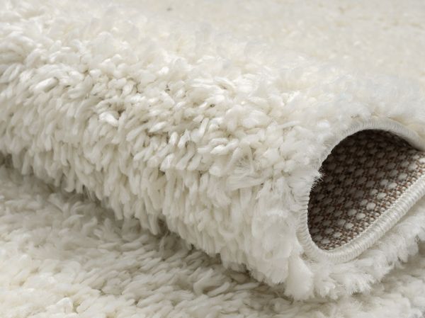 Hochflor Teppich SHAGGY creme rechteckig diverse Größen