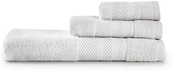Handtuchset (3-teilig), 'Piramit', Creme