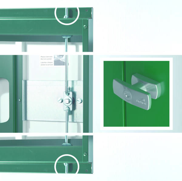 Biohort Gerätehaus Europa, 6: 244 x 300 x 203 (b x t x h) cm, dunkelgrün Bild 3