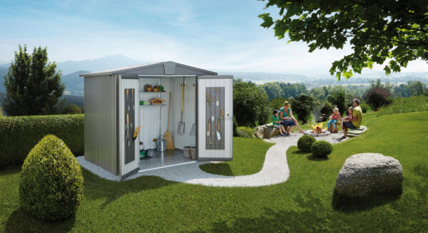 Biohort Gerätehaus Europa, 6: 244 x 300 x 203 (b x t x h) cm, dunkelgrün Bild 4