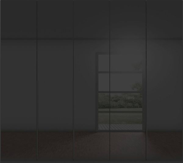 rauch Drehtürenschrank Kleiderschrank Schrank Garderobe Wäscheschrank BESTSELLER MONTCLAR (3 Ausstattungen BASIC/CLASSIC/PREMIUM (SOFT-CLOSE), Breiten 201-400 cm) Front in Glas/Hochglanz/Dekor/Grauspiegel in 5 Breiten MADE IN GERMANY