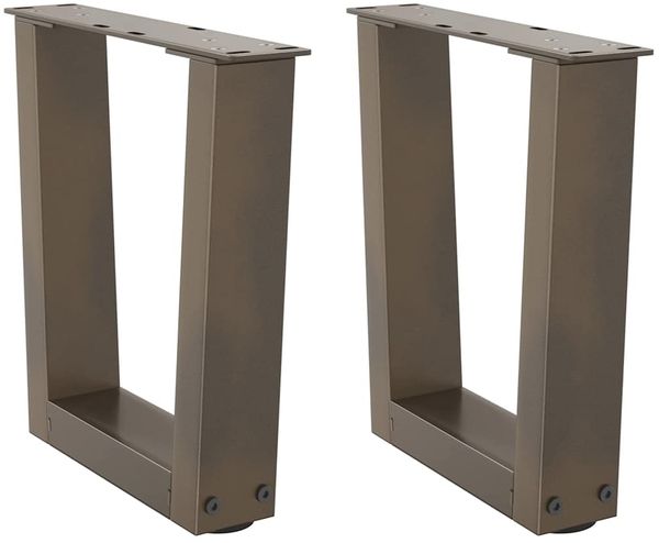 vidaXL Couchtischbeine V-Form 2 Stück Naturstahl 40x(30-31,3) cm Stahl 4012607