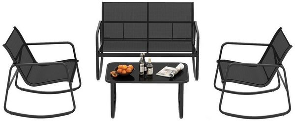 KOMFOTTEU Sitzgruppe, (Set, 4-tlg), 4 Personen Terrassenmöbel