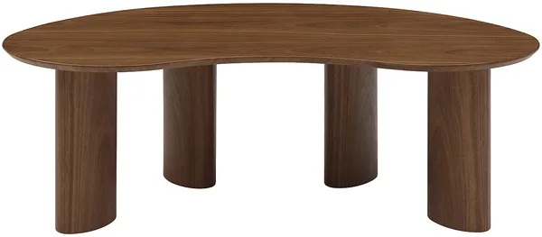 Vente-unique - CALYNOR Couchtisch Holz, Platte Braun - B 70 cm x H 40 cm x L 120 cm