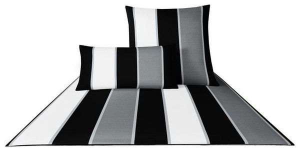JOOP! Bettwäsche JOOP! Comfort Satin Bettwäsche Lines 4055-0 Streifen Grau Weiß 135x200, 2 teilig Bild 3