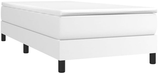 vidaXL Bettgestell Weiß 90x200 cm Kunstleder 3120677 Bild 3