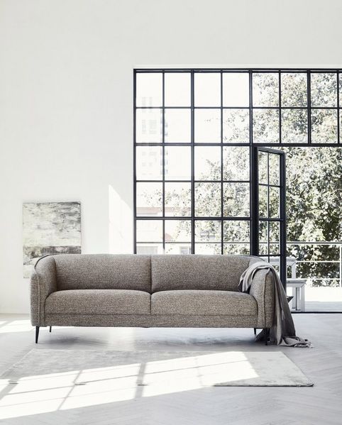 FLEXLUX 3-Sitzer Belle Designsofa, Couch, bequem durch Kaltschaum im Sitz, Skandinavisches Design, In hochwertiger Verarbeitung