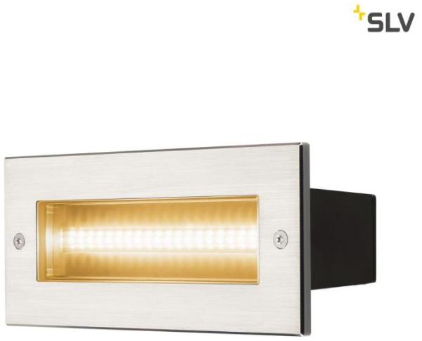 SLV No. 233650 BRICK Outdoor Wandeinbauleuchte LED 3000K edelstahl IP65 230V 950lm