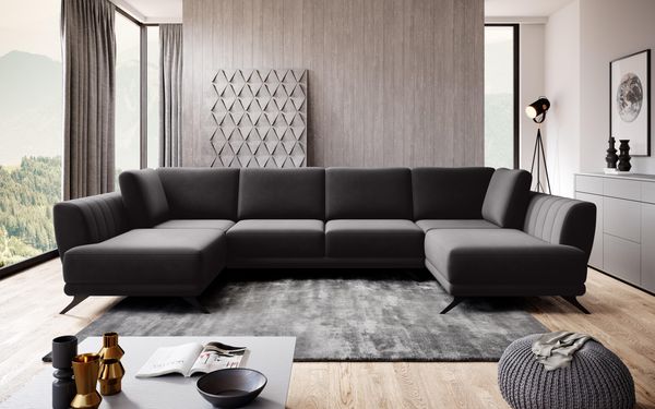 Wohnideebilder Larco Schwarz Ecksofas & Eckcouches CO-LA-10VE