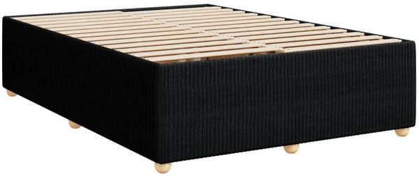 vidaXL Boxspringbett mit Matratze Schwarz 140x200 cm Stoff 3294395 Bild 10