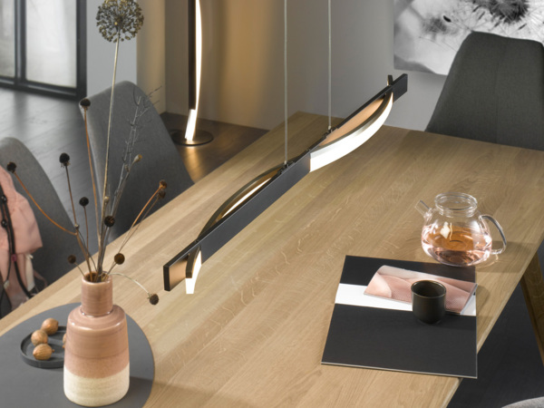 Fischer & Honsel 60704 Pendelleuchte Bridge 95cm schwarz dimmbar Bild 6