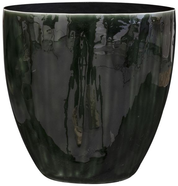 Ter Steege Blumentopf Metall Kiefergrün-Mehrfarbig D 27 cm H 26 cm