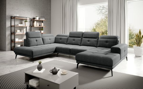 Wohnideebilder Bretan Dunkelgrau Ecksofas & Eckcouches CO-BRE-LT-05VER
