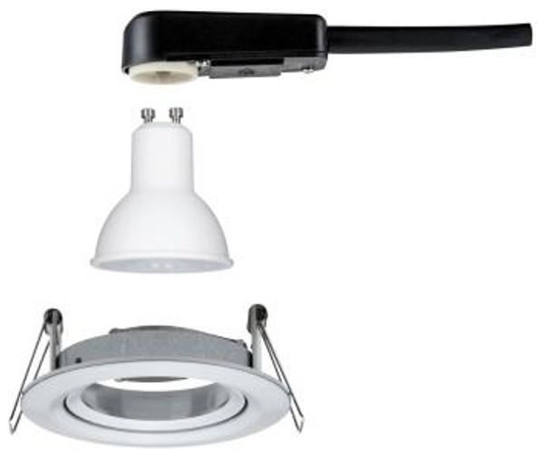 Paulmann No. 93432 LED Einbauleuchte Nova rund 6,5W GU10 Alu 1er-Set schwenkbar Bild 6