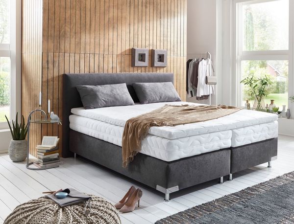 Westfalia Schlafkomfort Boxspringbett Ambiente, wahlweise in verschiedenen Größen & Farben, in verschiedenen Härtegraden, wahlweise mit Topper