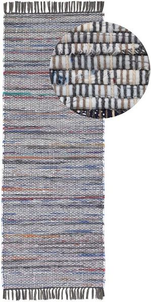 carpetfine Teppich Kelim Chindi, Wendeteppich, rechteckig, Höhe: 6 mm, handgewebt, Fleckerlteppich mit Fransen, auch vielen in Läufergrößen