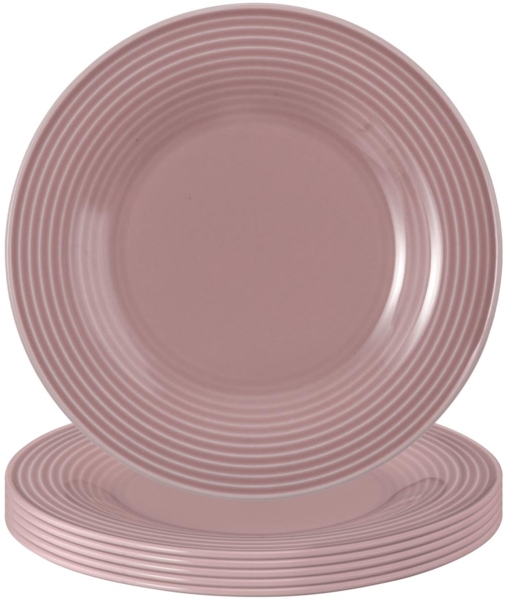 Seltmann Weiden Beat Color Glaze Brotteller ø 17 cm 6er Set - Altrosa