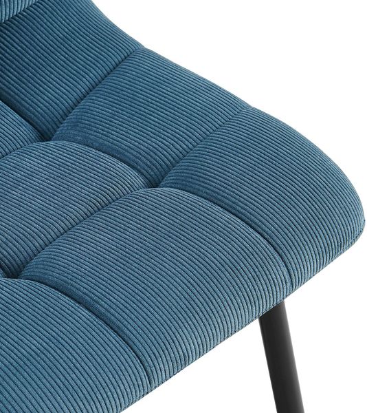 CLP Esszimmerstuhl Tilde Bezug gepolstert gesteppt mit Rückenlehne bis 150 kg,blau Cord Bild 6