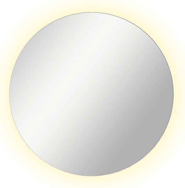 XORA 'PISA' Spiegel Rund, Spiegelglas klar, 80 x 80 x 5 cm, mit LED-Beleuchtung
