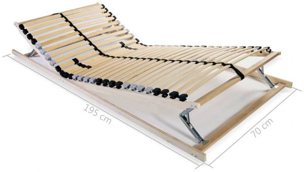 vidaXL Lattenrost mit 28 Latten 7 Zonen 70x200 cm 246455 Bild 8