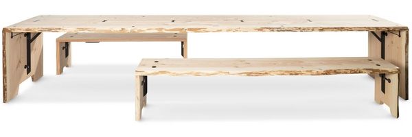Forestry Table - Tisch 406 cm (12 Personen) raw