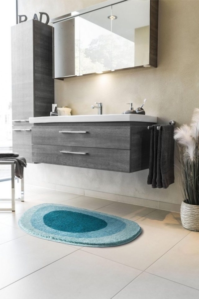 GRUND LAKE Badematte 50x75 cm Türkis Bild 3