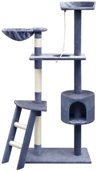 vidaXL Katzen-Kratzbaum Sisal 150 cm Dunkelblau 170489