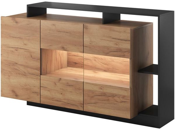 Compleo Kommode 3-türig, Griffloses System, Modern design, Breite: 150 cm (MONIAS)