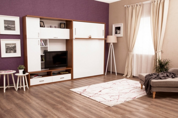 Multimo Schrankbett Multimo Double Saloon Wohnwand mit Schrankbett Bild 3