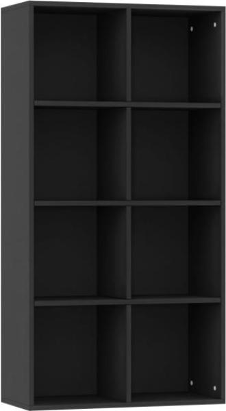 vidaXL Bücherregal/Sideboard Schwarz 66×30×130 cm Holzwerkstoff 800154