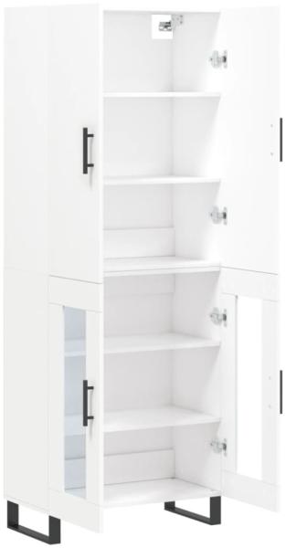 vidaXL Highboard Weiß 69,5x34x180 cm Holzwerkstoff 3195755 Bild 4