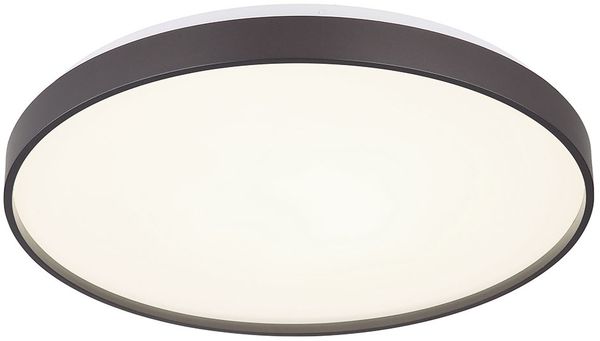 LED Deckenleuchte, anthrazit, opal, D 48 cm
