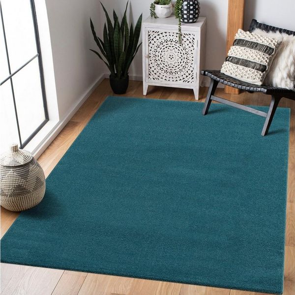 Sanat Teppich UNI, auch als Läufer- und Rundgrößen erhältlich, rechteckig, Höhe: 13 mm, robuster Kurzflorteppich, große Farbauswahl, Wohnzimmer, alle Räume