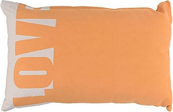 Dekokissen mit Aufdruck 35x55cm Zierkissen in 4 Farben Kuschelkissen Couchkissen orange