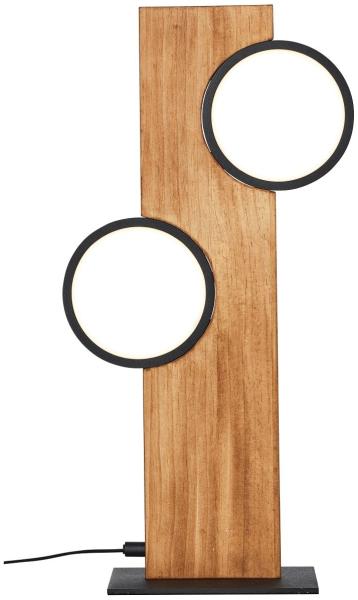 Brilliant Leuchten Tischleuchte Cheesy G99934-76 matt schwarz holz 3000K