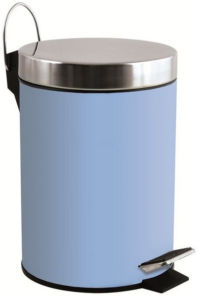 MSV Kosmetikeimer "Pastellblau" Mülleimer Treteimer Abfalleimer - 3 Liter – mit herausnehmbaren Inneneimer