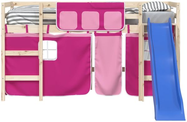 vidaXL Vorhänge für Hochbett Rosa Polyester 835915 Bild 5