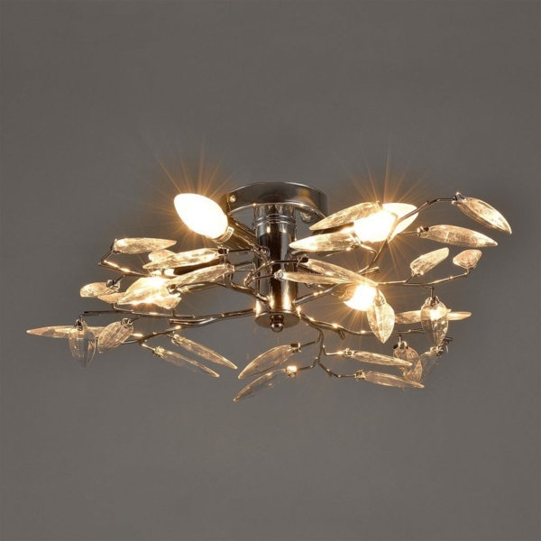 Deckenleuchte Kira 4x E14 Ø 47,5 x 15 cm Chromfarben/Silberfarben lux. pro Bild 3