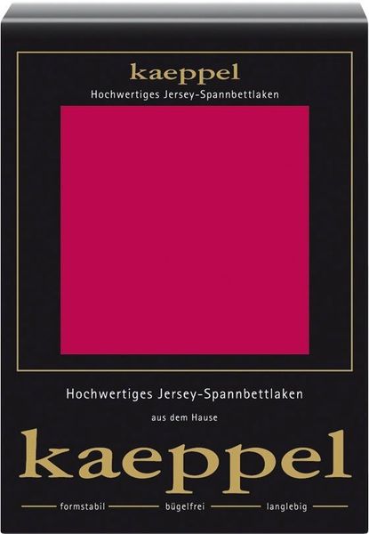 Kaeppel Spannbettlaken Single Jersey Mako Elasthan, Jersey-Elasthan, Gummizug: rundum, (1 Stück), aus 97% Baumwolle und 3% Elasthan