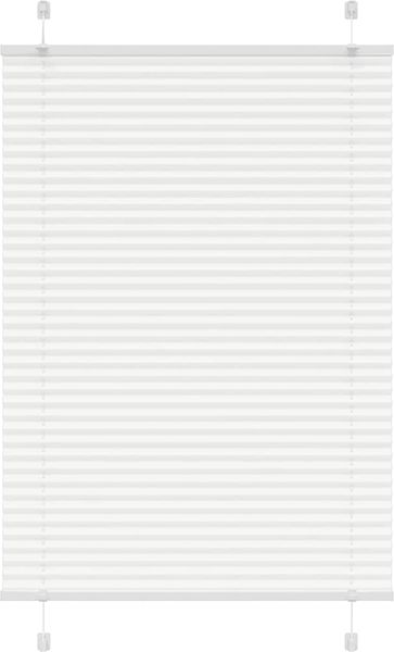 vidaXL Plissee Weiß 95x150 cm Stoffbreite 94,4 cm Polyester 4015499