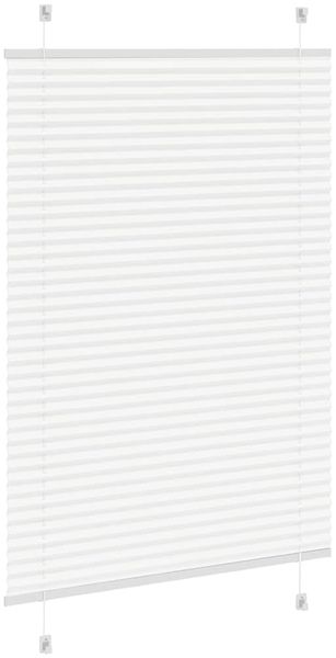 vidaXL Plissee Weiß 95x150 cm Stoffbreite 94,4 cm Polyester 4015499 Bild 4