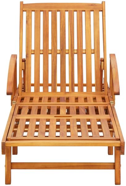 vidaXL Sonnenliegen 2 Stk. mit Auflagen Massivholz Akazie 3077338 Bild 3