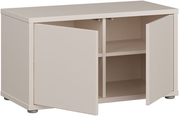 Forte ALICE SPRINGS Sitzbank 70 80, moderne Sitzbank mit Stauraum, 2-türig, Holzwerkstoff, Kaschmir Beige, 74,5 cm breit x 41,5 cm hoch x 34,9 cm tief Bild 5